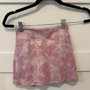 Pink Tie-Dye Girl's Athleta Skort